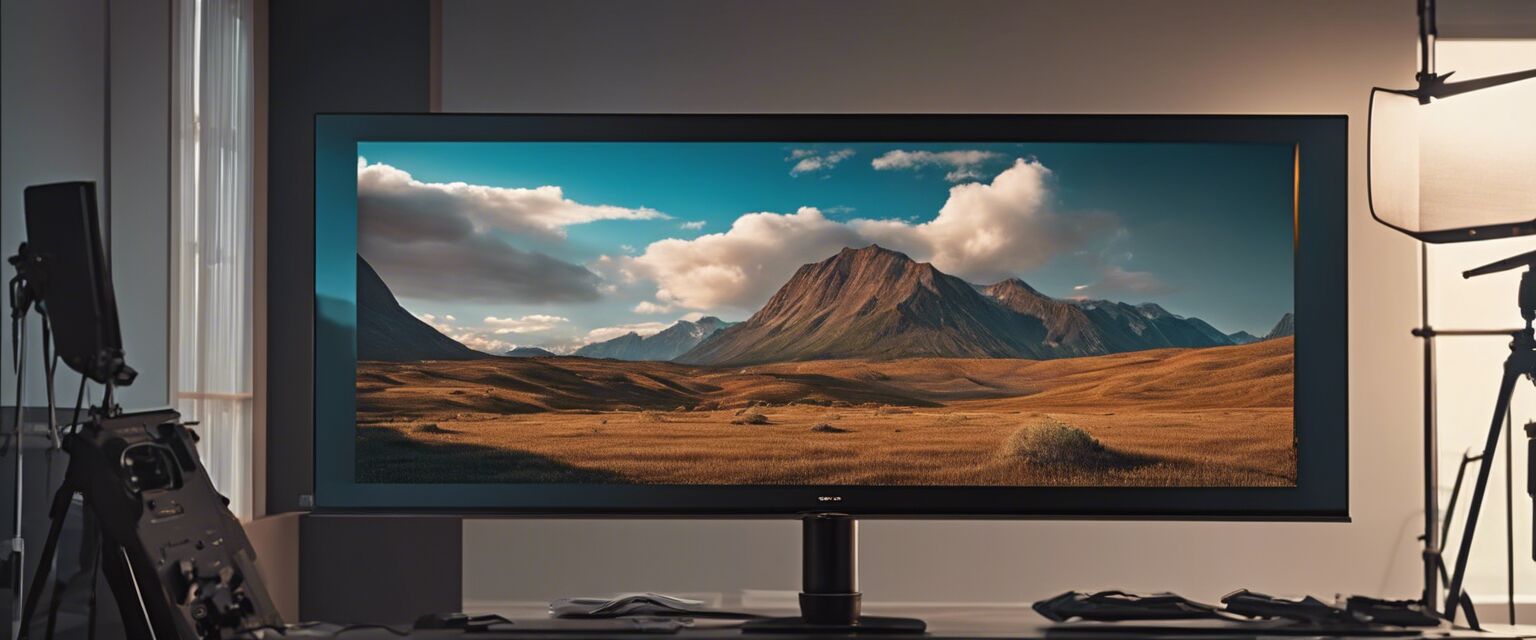 Anti-glare technology on a digital display