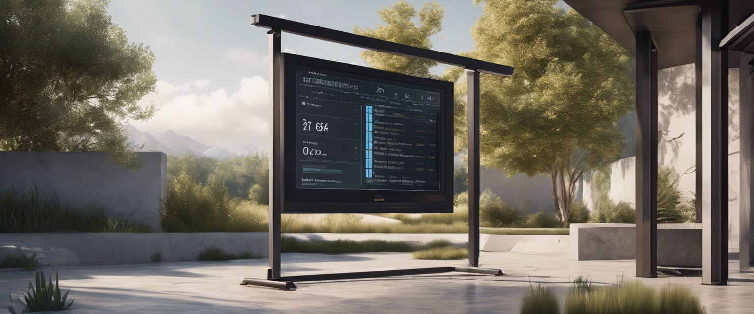 Checklist for digital display maintenance