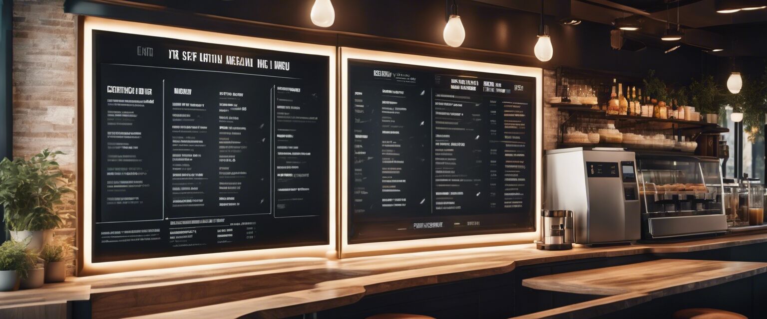 Digital menu board