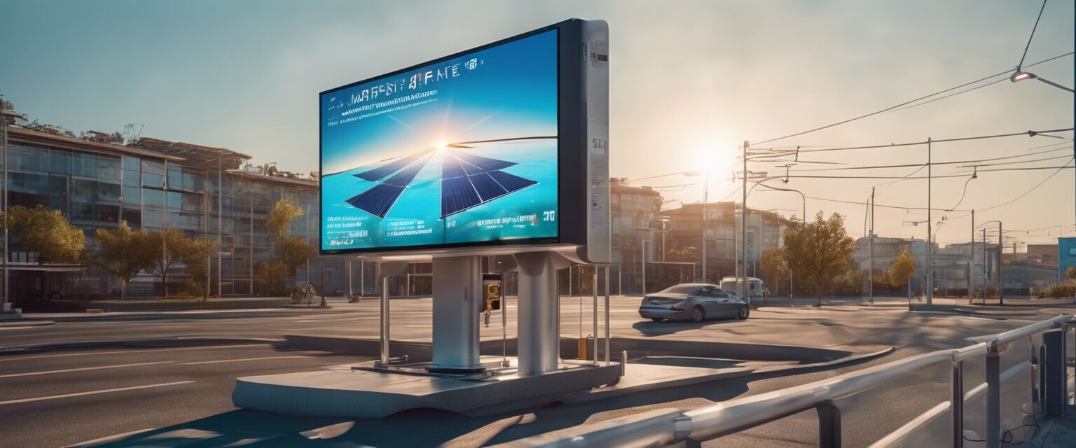 Solar-Powered Digital Displays