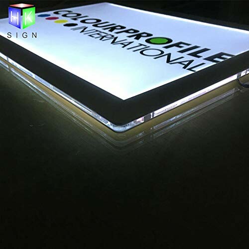 Illuminated signage with Colour Profile International logo.