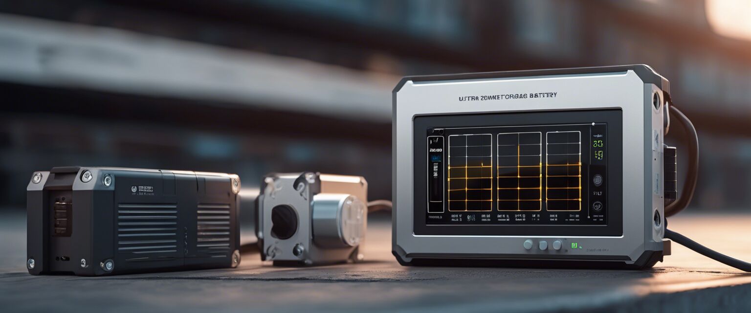 Battery storage for solar-powered display
