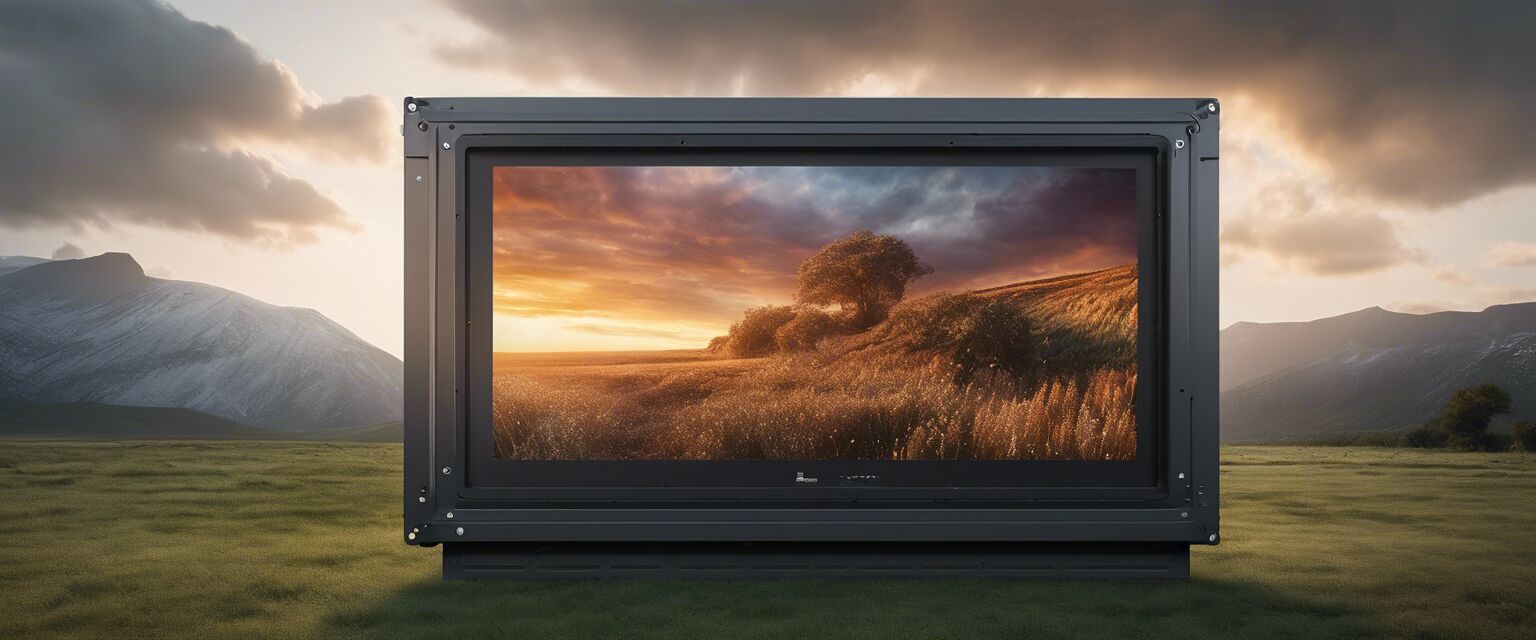 Weatherproof enclosure for digital display